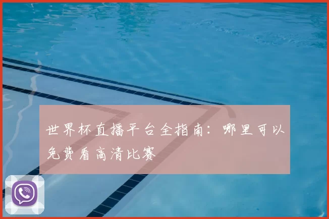 世界杯直播平台全指南：哪里可以免费看高清比赛