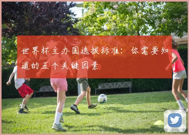 世界杯主办国选拔标准：你需要知道的五个关键因素